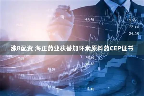 涨8配资 海正药业获替加环素原料药CEP证书